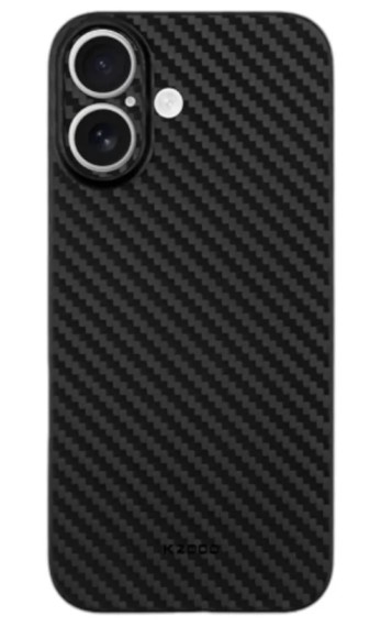 Чехол-накладка для iPhone 16 KZDOO Air Carbon Black