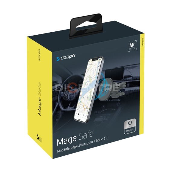 Держатель Deppa MageSafe 55186 для iPhone 12/12 Pro/12 Pro Max, черный