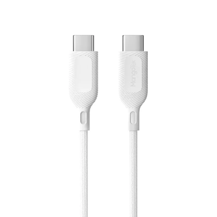 Кабель Mango Tek MCC11 Type-C to Type-C 60W 1.2m White