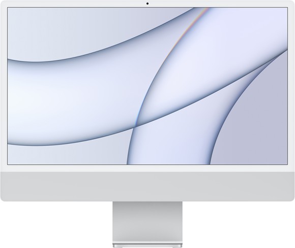 24" Моноблок Apple iMac 24" 2021 г. MGPC3, 4480x2520, Apple M1 2.064 ГГц, RAM 8 ГБ, SSD 256 ГБ, Apple M1 8-Core, MacOS, Серебристый (Серебристый)