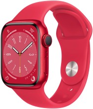 Умные часы Apple Watch Series 8/S/M MNUG3 41 мм Aluminium Case, (PRODUCT)RED Sport Band (Красный, Красный )