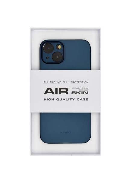 Чехол-накладка для iPhone 13 K-DOO AIR skin синий