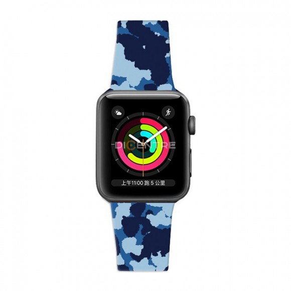 Apple Watch 42/44 мм хаки синий