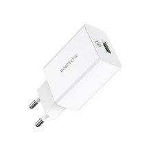 СЗУ Borofone USB 3.0A BA21A 18W кабель Micro белый