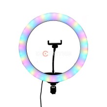 Кольцевая светодиодная лампа Remax RL-13RGB 33см (с держателем для телефона)