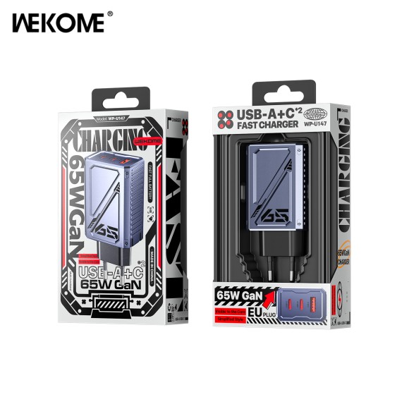 СЗУ WEKOME (WP-U147) 65W 2Type-C+1USB