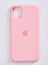 Чехол-накладка для iPhone 11 Pro Leather Silicone Case розовый