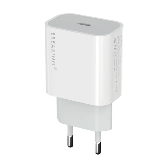 СЗУ Breaking WC04 USB-C 20W 3.0A белый СЗУ Breaking WC04 USB-C 20W 3.0A белый