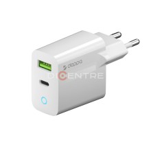 СЗУ Deppa USB-C+USB A 20W белый