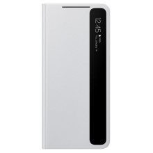 Чехол-книжка Samsung Smart Clear View Cover Galaxy S21( EF-ZG991CJEGRU) светло-серый