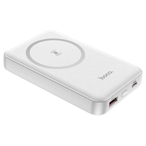 Аккумулятор Hoco J79 10000 mAh с беспроводной зарядкой, белый