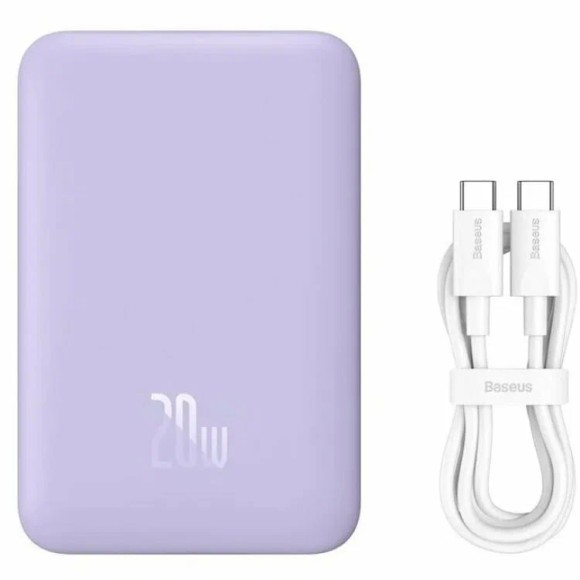 Аккумулятор Baseus Magnetic Mini Wireless Fast Charge 20W 10000mAh фиолетовый