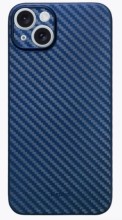 Чехол-накладка для iPhone 15  KZDOO Air Carbon синий