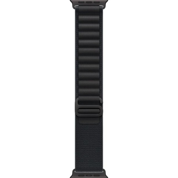 Apple Watch Ultra 3 2025 MF0X4 49mm/L Black Titanium Case with Black Alpine Loop (Black Titanium, Black)