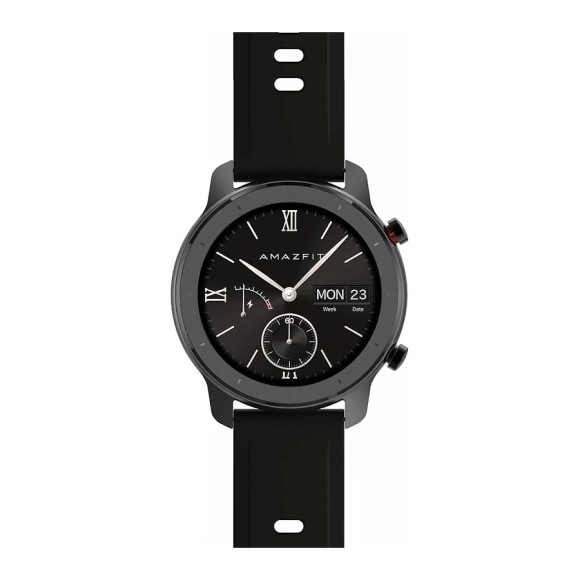 Часы Amazfit GTR 42mm aluminium case, silicone strap (A1910) (черный) Часы Amazfit GTR 42mm aluminium case, silicone strap (A1910) (черный)