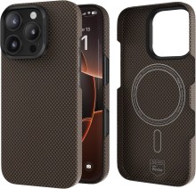 Чехол-накладка для iPhone 16 Pro Max Benks Magnetic Kevlar fiber Gold