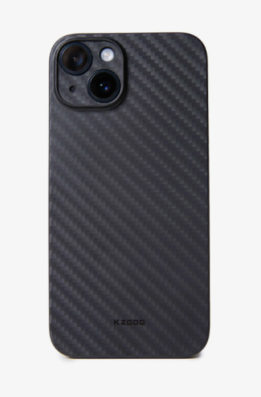 Чехол-накладка для iPhone 15  KZDOO Air Carbon черный