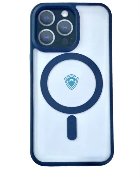 Чехол-накладка для iPhone 13 Pro Max DFANSDESIGN матовый синий ободок