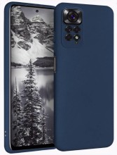 Чехол-накладка Xiaomi Redmi Note 11 Pro Breaking силикон с микрофиброй синий