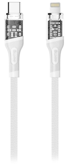 Lightning Type-C OLMIO GLASS 30W 1,2м тканевая оплетка