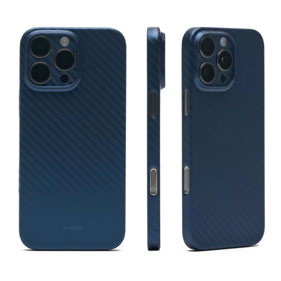 Чехол-накладка для iPhone 16 Pro KZDOO Air Carbon Blue Чехол-накладка для iPhone 16 Pro KZDOO Air Carbon Blue