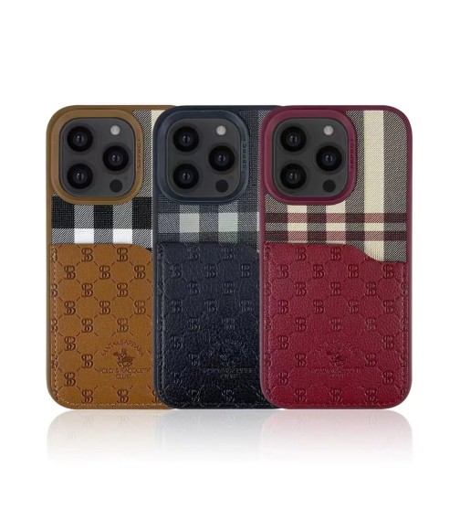 Чехол-накладка для iPhone 14 Pro Max Santa Barbara PLAID клетка бардо