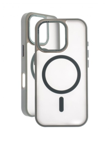 Чехол-накладка для iPhone 16 Pro Max VEGLAS Fog Magnetic серый