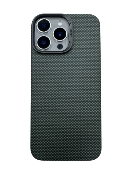 Чехол-накладка для iPhone 16 Pro Max Benks Magnetic Kevlar fiber Green