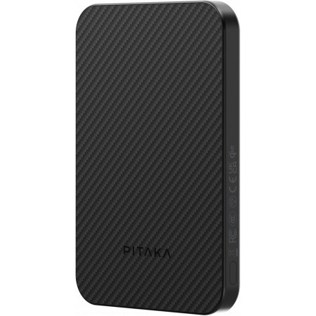 Беспроводное зарядное устройство Pitaka Magnetic Power Bank Qi2 Black