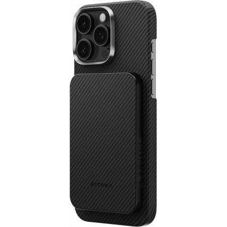 Беспроводное зарядное устройство Pitaka Magnetic Power Bank Qi2 Black