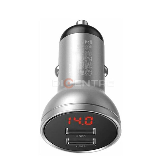 АЗУ Baseus Digital Display Dual USB 4.8A Car Charger 24W(CCBX-0S) АЗУ Baseus Digital Display Dual USB 4.8A Car Charger 24W(CCBX-0S)