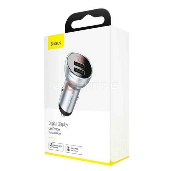 АЗУ Baseus Digital Display Dual USB 4.8A Car Charger 24W(CCBX-0S) АЗУ Baseus Digital Display Dual USB 4.8A Car Charger 24W(CCBX-0S)