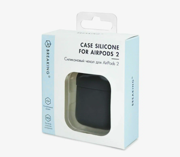 Сумка-чехол на AirPods Breaking графит Сумка-чехол на AirPods Breaking графит