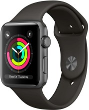 Часы Apple Watch Series 3 42mm Aluminum Case with Sport Band (MTF32) (темно-серый, Space Gray Aluminum)