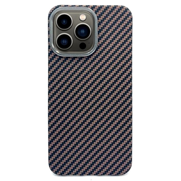 Чехол-накладка для iPhone 13 Pro K-DOO Kevlar черно-коричневый