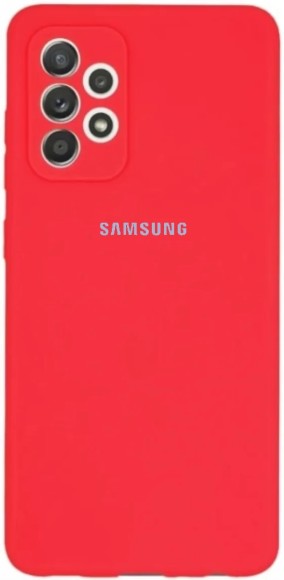 Чехол-накладка Samsung A13 Silicone Case красный