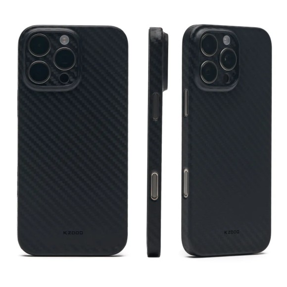 Чехол-накладка для iPhone 16 Pro Max KZDOO Air Carbon Black