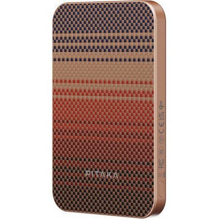 Беспроводное зарядное устройство Pitaka Magnetic Power Bank Qi2 Sunset