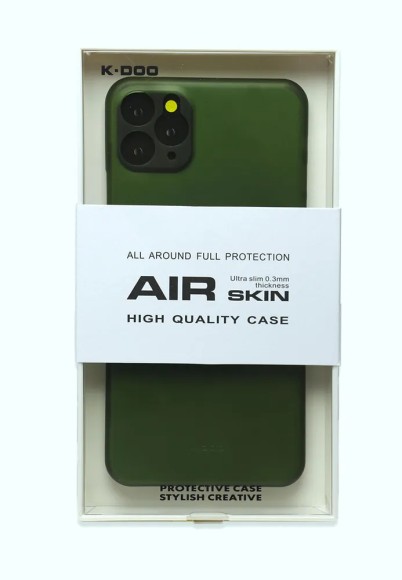 Чехол-накладка для iPhone 12 K-DOO AIR skin зеленый