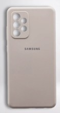 Чехол-накладка Samsung A13 Silicone Case бежевый