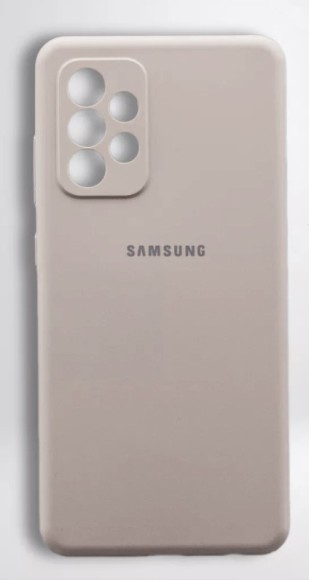 Чехол-накладка Samsung A13 Silicone Case бежевый