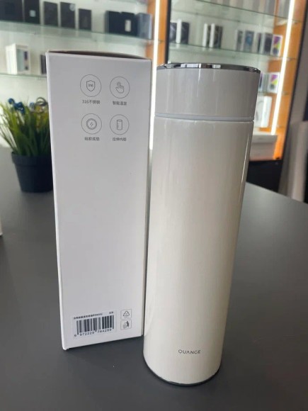Термокружка с датчиком температуры Quange Temperature Display Thermos Cup 480ml (BW502) белый
