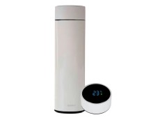 Термокружка с датчиком температуры Quange Temperature Display Thermos Cup 480ml (BW502) белый