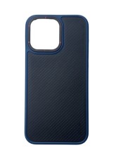 Чехол-накладка для iPhone 15 Pro Max PiBlue Drop Protection черный с синим ободком