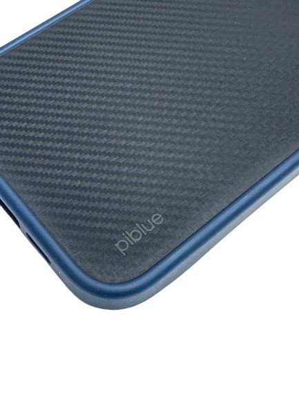 Чехол-накладка для iPhone 15 Pro Max PiBlue Drop Protection черный с синим ободком