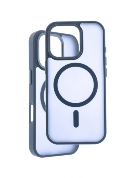 Чехол-накладка для iPhone 16 Pro Max VEGLAS Fog Magnetic темно-синий