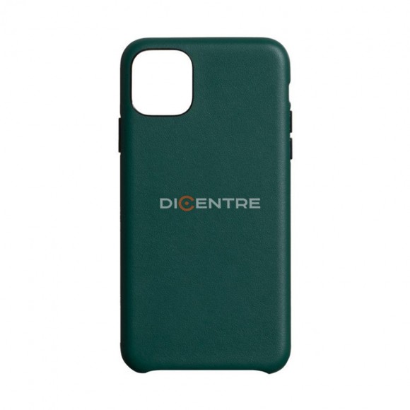 Чехол-накладка для iPhone 12/12 Pro Leather темно-зеленый