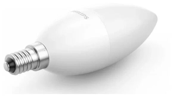 Лампа светодиодная Philips Rui Chi, E14, C42, 3.5Вт