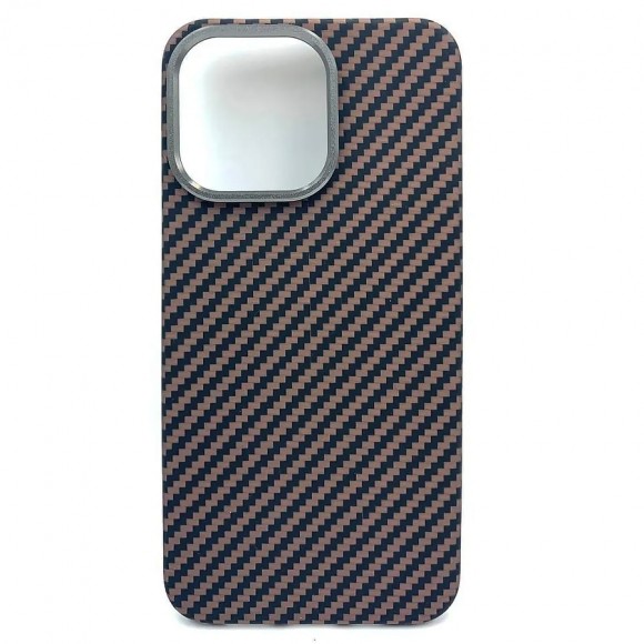 Чехол-накладка для iPhone 13 Pro Max K-DOO Kevlar черно-синий