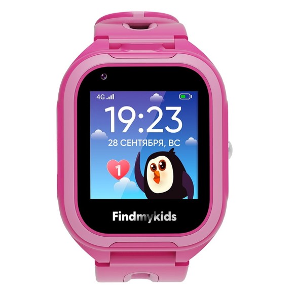 Часы-телефон ELARI Findmykids 4G Go (розовый) Часы-телефон ELARI Findmykids 4G Go (розовый)